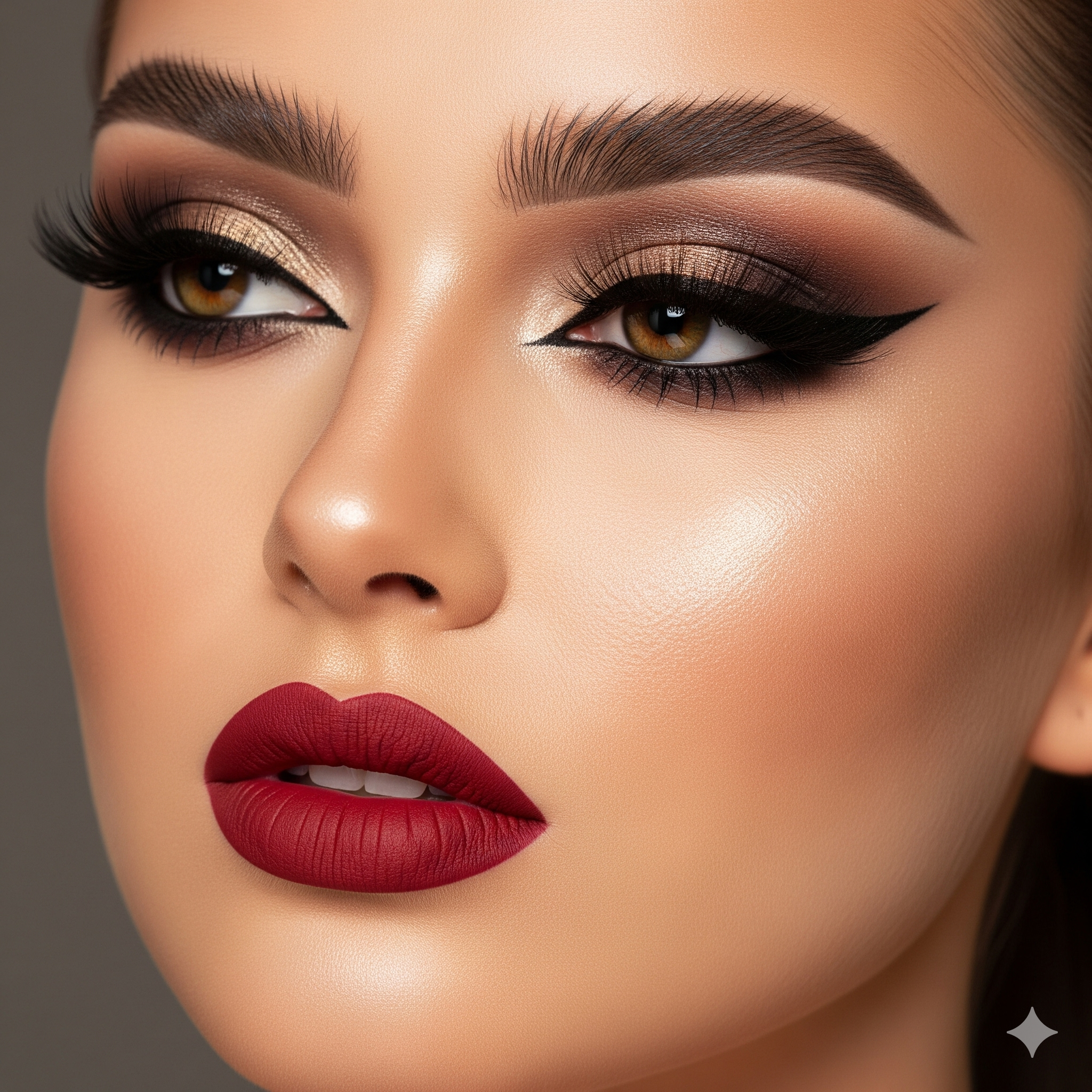 Glamorous Makeup - AI image transformation example